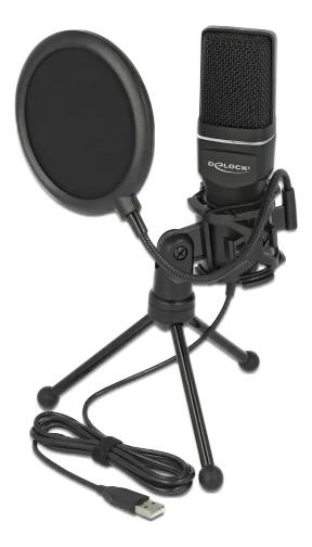 DeLOCK USB Condenser Microphone Set Podcasting Gaming and Vocals i gruppen HJEMMEELEKTRONIK / Lyd & billede / Håndholdte mikrofoner hos TP E-commerce Nordic AB (C70651)