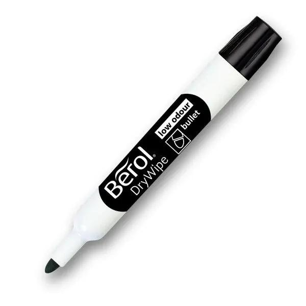 berol Drywipe Whiteboard Marker Bullet Black Tuck i gruppen HJEM, HUS & HAVE / Kontorartikler / Kuglepenne hos TP E-commerce Nordic AB (C70656)