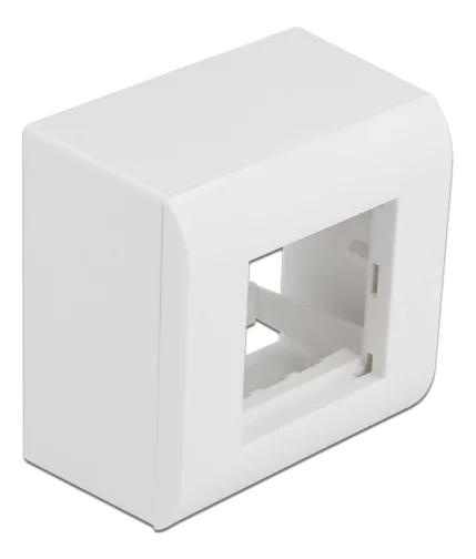 DeLOCK Surfacemounted Housing Easy 45 Modules 82 x 82 mm white i gruppen HJEMMEELEKTRONIK / Kabler og adaptere hos TP E-commerce Nordic AB (C70660)