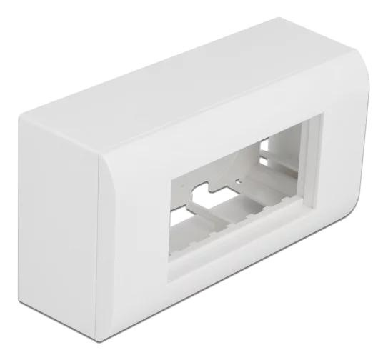 DeLOCK Surfacemounted Housing Easy 45 Modules 152 x 82 mm white i gruppen HJEMMEELEKTRONIK / Kabler og adaptere hos TP E-commerce Nordic AB (C70661)