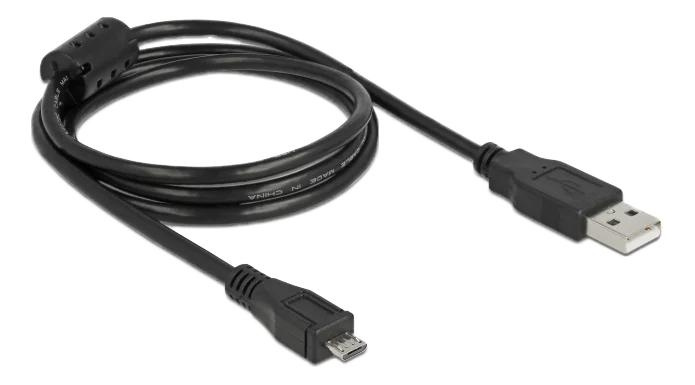 DeLOCK Cable USB2.0 -A male to USB- micro B male 1m i gruppen COMPUTERTILBEHØR / Kabler og adaptere / USB / USB-A / Kabler hos TP E-commerce Nordic AB (C70664)