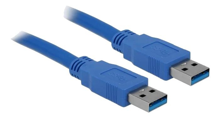 DeLOCK Cable USB 3.0 Type-A male > USB 3.0 Type-A male 2 m blue i gruppen COMPUTERTILBEHØR / Kabler og adaptere / USB / USB-A / Kabler hos TP E-commerce Nordic AB (C70665)