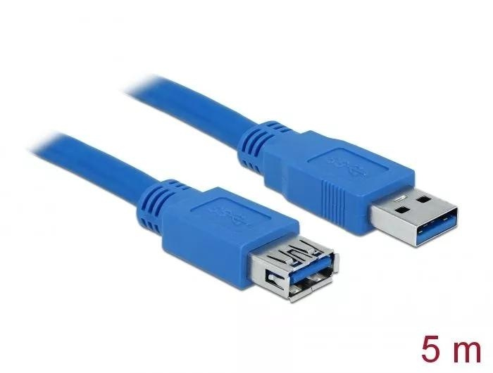 DeLOCK Extension cable USB 3.0 Type-A male > USB 3.0 Type-A fe 5 m i gruppen COMPUTERTILBEHØR / Kabler og adaptere / USB / USB-A / Kabler hos TP E-commerce Nordic AB (C70666)