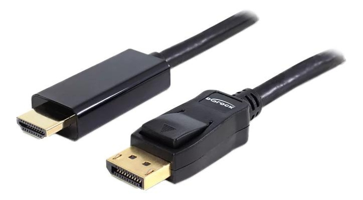 DeLOCK Display Port 1.1 Cable Male to High Speed HDMI-A Male, black i gruppen COMPUTERTILBEHØR / Kabler og adaptere / DisplayPort / Kabler hos TP E-commerce Nordic AB (C70667)