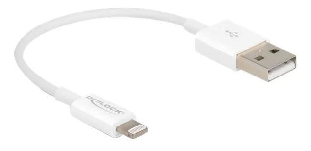 DeLOCK USB - Lightning cable for iPhone™, iPad™, iPod™ white 15 cm i gruppen SMARTPHONES & TABLETS / Opladere og kabler / Kabler / Kabler Lightning hos TP E-commerce Nordic AB (C70675)