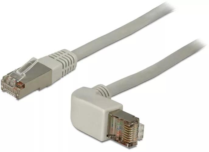 DeLOCK Cat.6A SSTP-Cable, angled - straight contact, 1 m i gruppen COMPUTERTILBEHØR / Kabler og adaptere / Netværkskabler / Cat6 hos TP E-commerce Nordic AB (C70685)