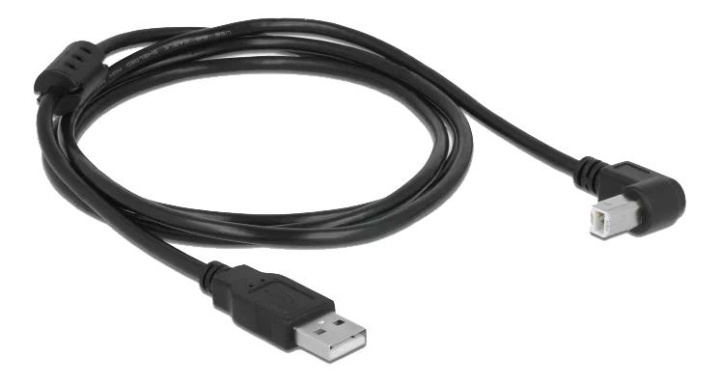 DeLOCK Cable USB 2.0 Type-A male > USB 2.0 Type-B male angled 1.5 m i gruppen COMPUTERTILBEHØR / Kabler og adaptere / USB / USB-A / Kabler hos TP E-commerce Nordic AB (C70694)