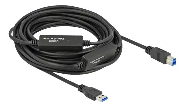 DeLOCK Active USB 3.2 Gen 1 Cable USB Type-A to USB Type-B 10 m i gruppen COMPUTERTILBEHØR / Kabler og adaptere / USB / USB-A / Kabler hos TP E-commerce Nordic AB (C70704)