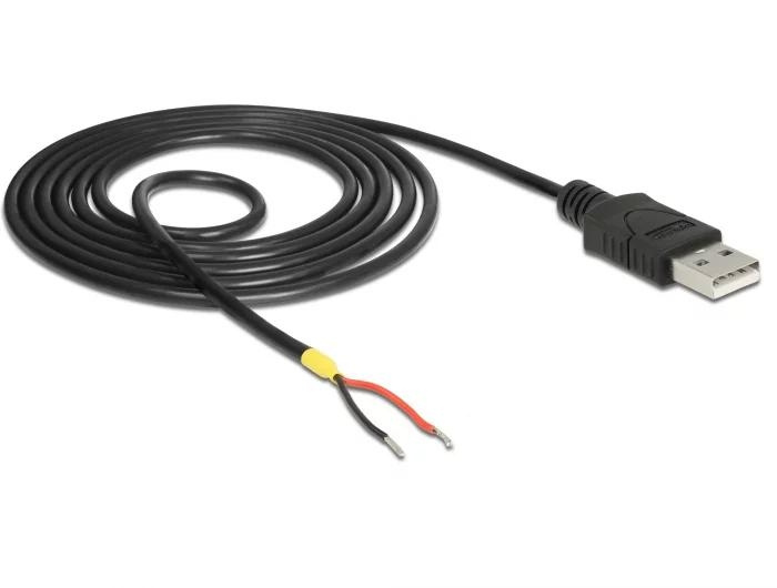 DeLOCK Cable USB 2.0 Type-A male > 2 x open wires power 1.5 m i gruppen COMPUTERTILBEHØR / Kabler og adaptere / USB / USB-A / Kabler hos TP E-commerce Nordic AB (C70712)