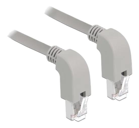 DeLOCK Network cable RJ45 Cat.5e SF UTP down angle down angle 0.5m i gruppen COMPUTERTILBEHØR / Kabler og adaptere / Netværkskabler / Cat5e hos TP E-commerce Nordic AB (C70716)