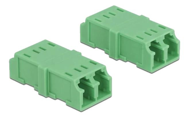 DeLOCK Optical Fiber Coupler LC Duplex female to LC Duplex female i gruppen COMPUTERTILBEHØR / Netværk / Mediekonvertere hos TP E-commerce Nordic AB (C70729)