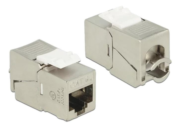 DeLOCK Keystone Module RJ45 jack > LSA Cat.6A STP compact i gruppen COMPUTERTILBEHØR / Kabler og adaptere / Netværkskabler / Adaptere og samlemuffer hos TP E-commerce Nordic AB (C70736)