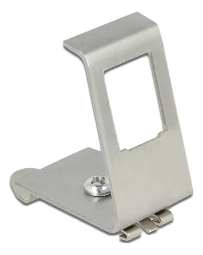 DeLOCK Keystone Metal Mounting 1 Port for DIN rail i gruppen COMPUTERTILBEHØR / Kabler og adaptere / Netværkskabler / Adaptere og samlemuffer hos TP E-commerce Nordic AB (C70740)