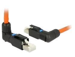 DeLOCK RJ45 Plug field assembly Cat.6A angled i gruppen COMPUTERTILBEHØR / Kabler og adaptere / Netværkskabler / Adaptere og samlemuffer hos TP E-commerce Nordic AB (C70741)