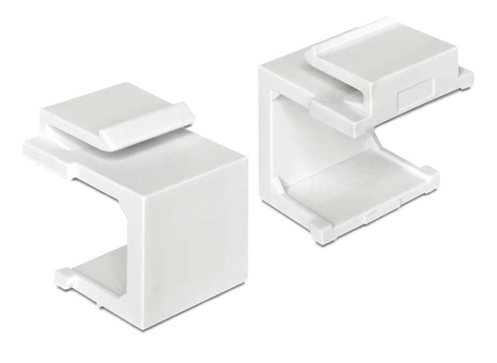 DeLOCK Keystone cover white 4 pieces i gruppen COMPUTERTILBEHØR / Kabler og adaptere / Netværkskabler / Adaptere og samlemuffer hos TP E-commerce Nordic AB (C70745)