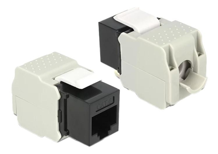 DeLOCK Keystone Module RJ45 jack > LSA Cat.6 UTP black i gruppen COMPUTERTILBEHØR / Kabler og adaptere / Netværkskabler / Adaptere og samlemuffer hos TP E-commerce Nordic AB (C70747)