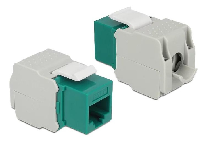 DeLOCK Keystone Module RJ45 jack > LSA Cat.6 UTP green i gruppen COMPUTERTILBEHØR / Kabler og adaptere / Netværkskabler / Adaptere og samlemuffer hos TP E-commerce Nordic AB (C70751)