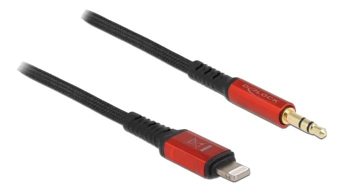 DeLOCK Audio Cable 8 pin Lightning™ male to Stereo jack male 3.5 mm i gruppen HJEMMEELEKTRONIK / Kabler og adaptere / Audio Analog / 3.5 mm hos TP E-commerce Nordic AB (C70768)