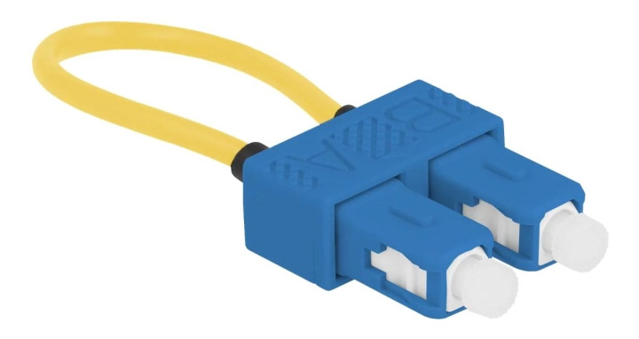 DeLOCK Optical Fiber loopback Adapter SC / UPC singlemode, blue i gruppen COMPUTERTILBEHØR / Netværk / Mediekonvertere hos TP E-commerce Nordic AB (C70770)