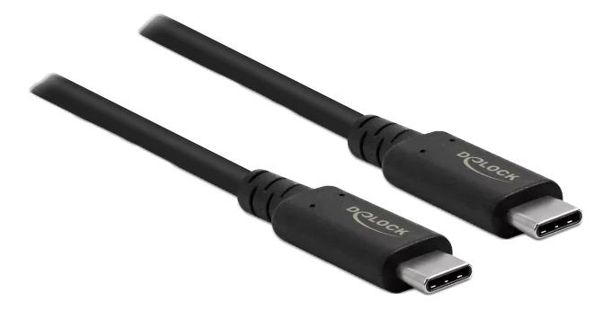 DeLOCK USB4™ 40 Gbps Coaxial Cable 0.8 m i gruppen COMPUTERTILBEHØR / Kabler og adaptere / USB / USB-C hos TP E-commerce Nordic AB (C70774)