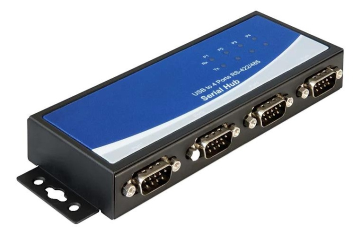 DeLOCK USB 2.0 adapter for 4 x Serial ports RS-422/485, black i gruppen COMPUTERTILBEHØR / Kabler og adaptere / Øvrige computer kabler hos TP E-commerce Nordic AB (C70778)