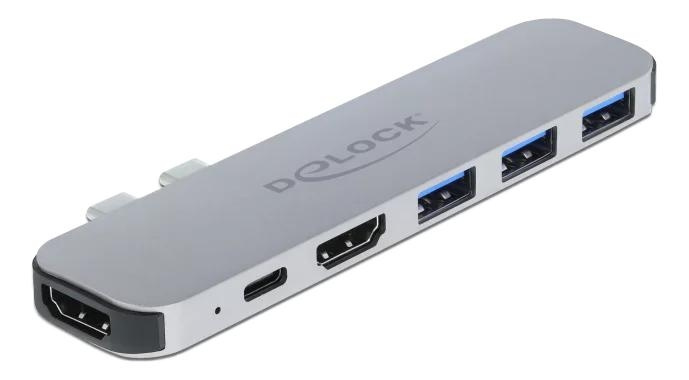 DeLOCK Docking Station for MacBook Dual HDMI 4K / PD / Hub i gruppen COMPUTERTILBEHØR / Bærbare computere og tilbehør / Docking stationer hos TP E-commerce Nordic AB (C70780)