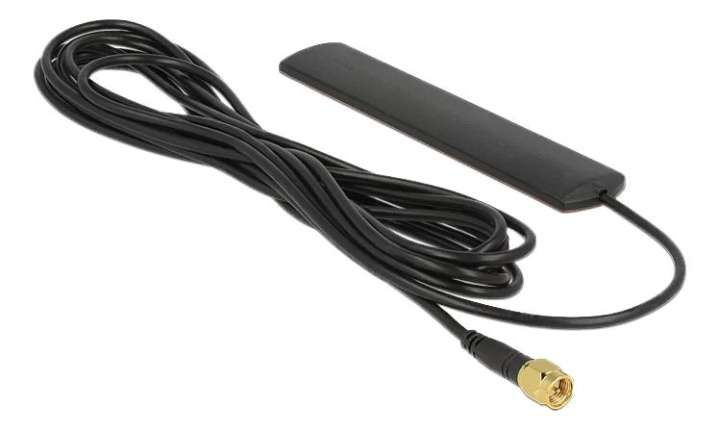 DeLOCK LTE Antenna SMA 3dBi fixed adhesive mounting i gruppen COMPUTERTILBEHØR / Netværk / Netværkskort / USB hos TP E-commerce Nordic AB (C70786)