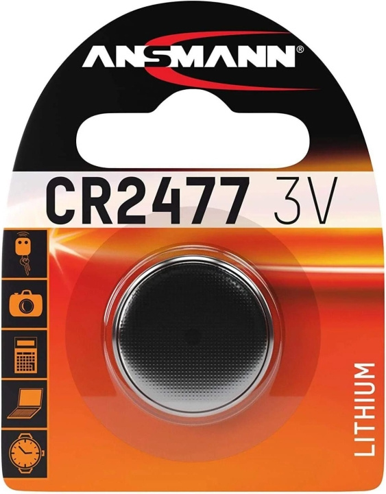 Ansmann Lithium Coin cell CR2477 / 3 V i gruppen HJEMMEELEKTRONIK / Batterier og opladere / Batterier / Knapcelle hos TP E-commerce Nordic AB (C70823)