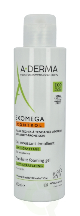 A-Derma Exomega Control Emollient Foaming Gel 500 ml i gruppen SKØNHED & HELSE / Hudpleje / Kropspleje / Bad & brusecreme hos TP E-commerce Nordic AB (C70965)