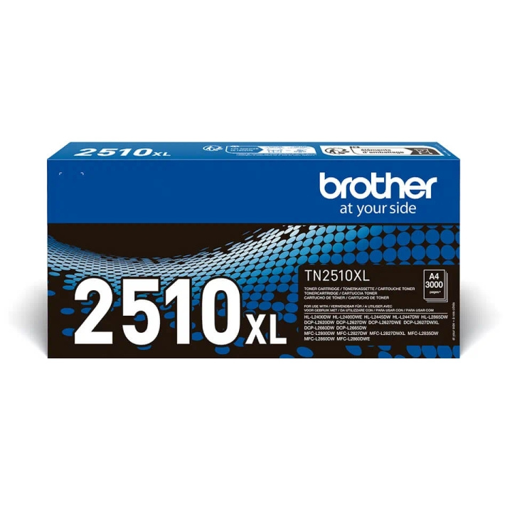 Brother Toner TN2510 TN-2510 XL Sort i gruppen COMPUTERTILBEHØR / Printere og tilbehør / Blæk og toner / Toner / Brother hos TP E-commerce Nordic AB (C71092)