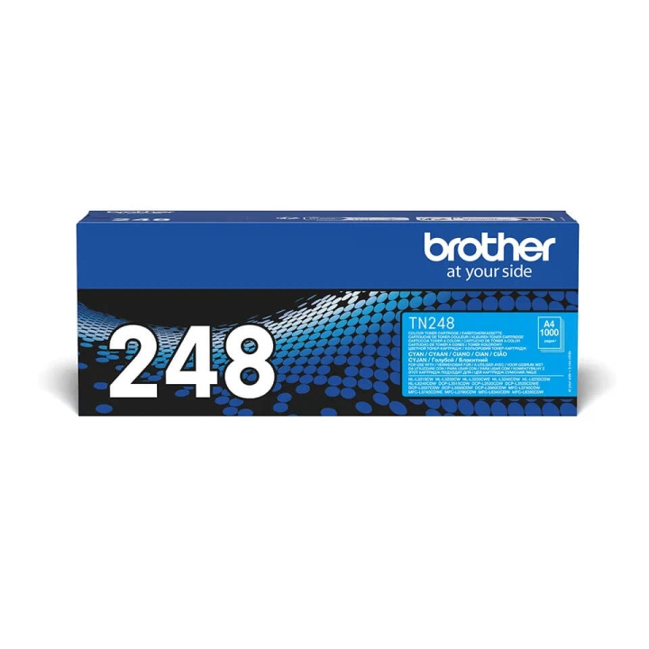 Brother Toner TN248C TN-248 Cyan i gruppen COMPUTERTILBEHØR / Printere og tilbehør / Blæk og toner / Toner / Brother hos TP E-commerce Nordic AB (C71094)