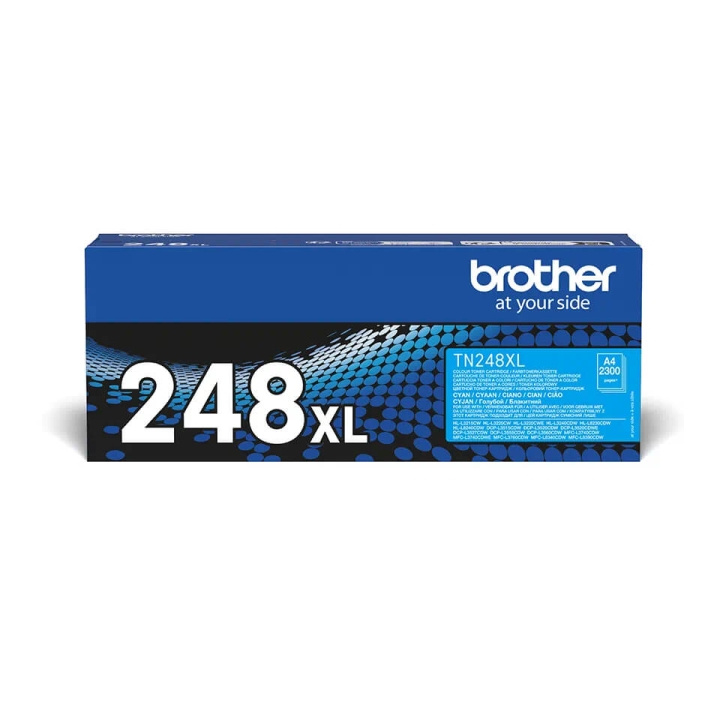 Brother Toner TN248XLC TN-248 XL Cyan i gruppen COMPUTERTILBEHØR / Printere og tilbehør / Blæk og toner / Toner / Brother hos TP E-commerce Nordic AB (C71098)