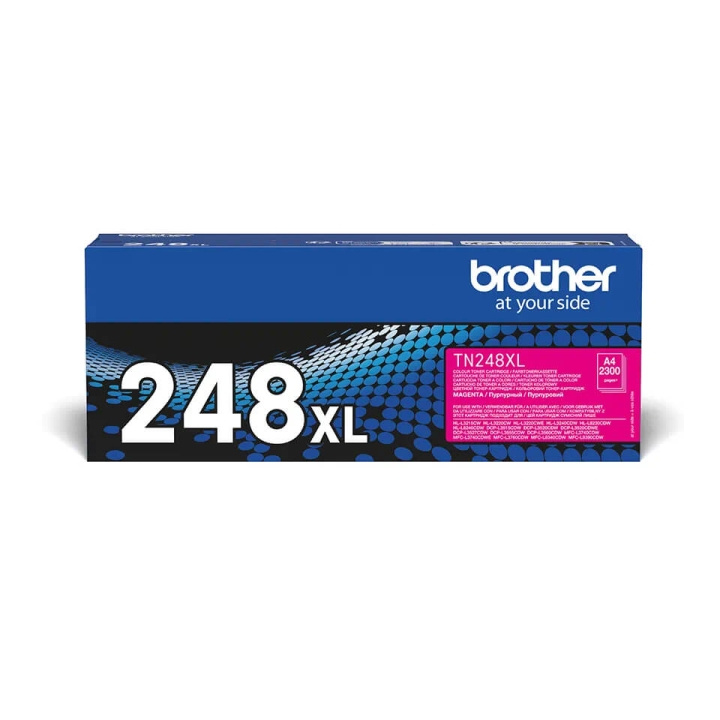 Brother Toner TN248XLM TN-248 XL Magenta i gruppen COMPUTERTILBEHØR / Printere og tilbehør / Blæk og toner / Toner / Brother hos TP E-commerce Nordic AB (C71099)