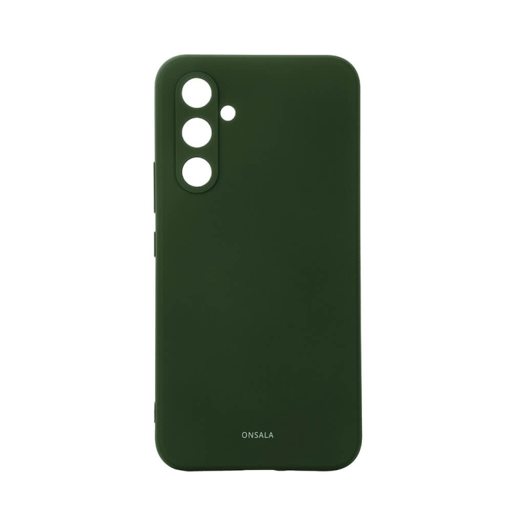 Onsala Cover Silikone Feel Olive Green - Samsung A55 5G i gruppen SMARTPHONES & TABLETS / Mobil Beskyttelse / Samsung hos TP E-commerce Nordic AB (C71199)