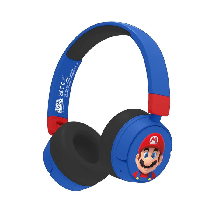 Super Mario Headphone On-Ear Kids Wireless 85/95dB i gruppen HJEMMEELEKTRONIK / Lyd & billede / Hovedtelefoner & Tilbehør / Hovedtelefoner hos TP E-commerce Nordic AB (C71381)