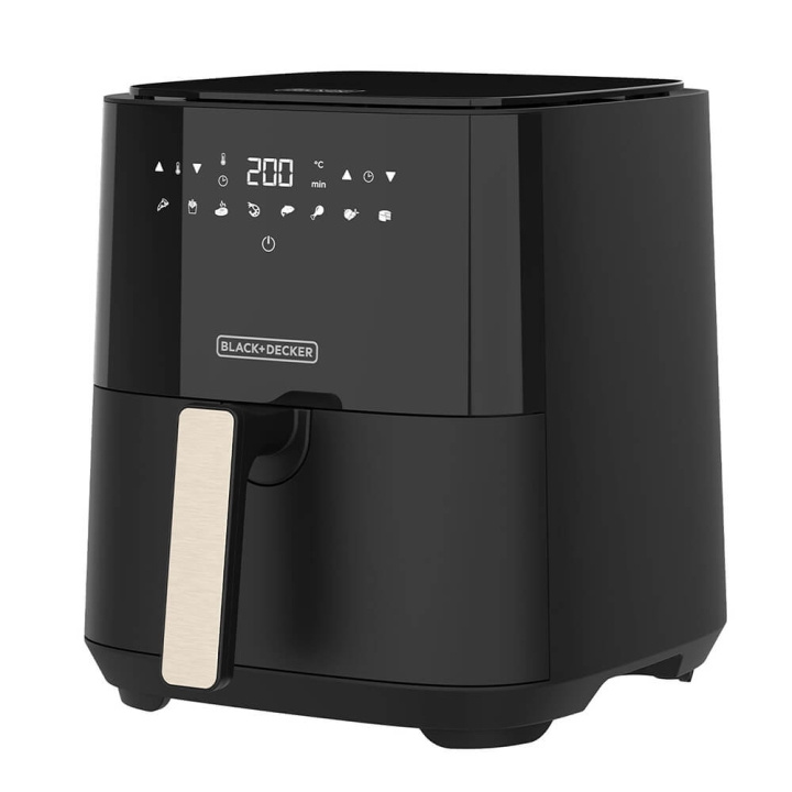 BLACK+DECKER Air Fryer Sort 5L 1450W i gruppen HJEM, HUS & HAVE / Husholdningsapparater / Airfryers & Friture hos TP E-commerce Nordic AB (C71415)