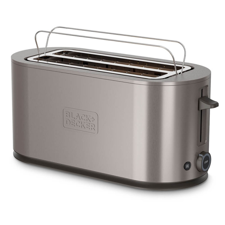 BLACK+DECKER Brødrister 2 rum Rustfrit stål i gruppen HJEM, HUS & HAVE / Husholdningsapparater / Brødristere & Sandwich Makers / Brødristere hos TP E-commerce Nordic AB (C71418)