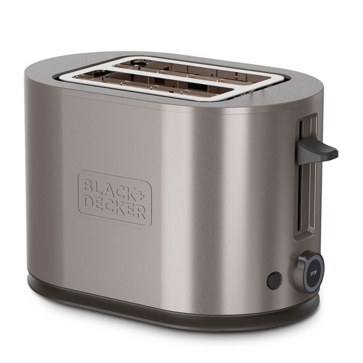 BLACK+DECKER Brødrister 2 rum Rustfrit stål i gruppen HJEM, HUS & HAVE / Husholdningsapparater / Brødristere & Sandwich Makers / Brødristere hos TP E-commerce Nordic AB (C71419)