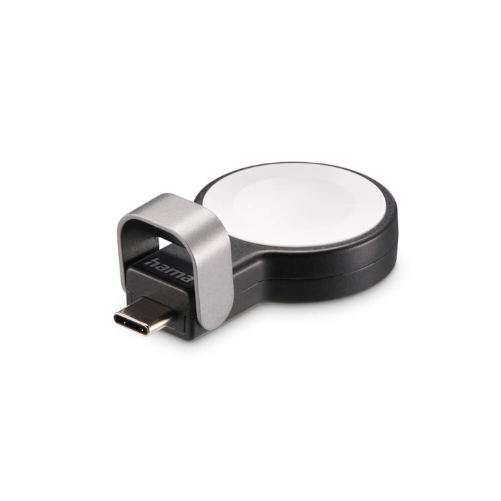 Hama Oplader Trådløs til Apple Watch USB-C Sort i gruppen SMARTPHONES & TABLETS / Opladere og kabler / Trådløs Qi oplader hos TP E-commerce Nordic AB (C71548)