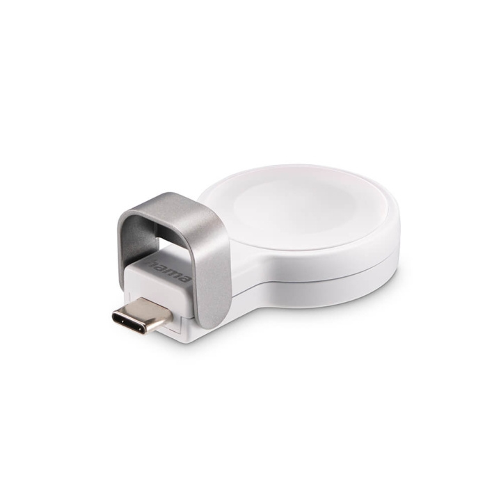 Hama Oplader Trådløs til Apple Watch USB-C Hvid i gruppen SMARTPHONES & TABLETS / Opladere og kabler / Trådløs Qi oplader hos TP E-commerce Nordic AB (C71549)