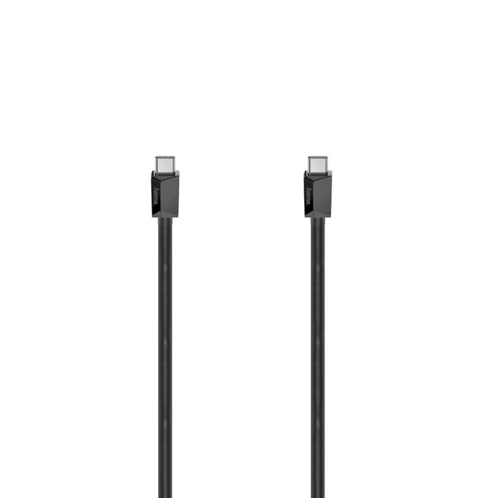 Hama Kabel USB-C USB 3.2 Gen2 10 Gbit/s 100W 2.0m Sort i gruppen COMPUTERTILBEHØR / Kabler og adaptere / USB / USB-C hos TP E-commerce Nordic AB (C71590)