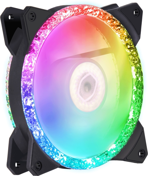 Cooler Master MasterFan MF120 Prismatic 3 i 1 PWM-blæsersæt, 120 mm, sort, 3-pak i gruppen COMPUTERTILBEHØR / Computerkomponenter / Køling / Blæser hos TP E-commerce Nordic AB (C71694)