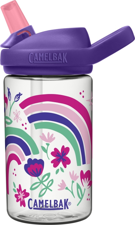 Camelbak Eddy+ Kids 0,4L vandflaske, Rainbow Floral i gruppen LEGETØJ, BØRN & BABY / Mad & Drikke / Sutteflasker og tilbehør hos TP E-commerce Nordic AB (C71835)