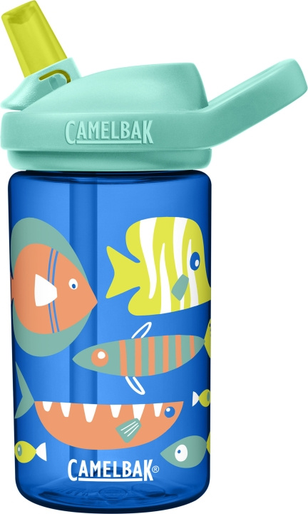 Camelbak Eddy+ Kids 0,4L flaske, Fun Fish i gruppen LEGETØJ, BØRN & BABY / Mad & Drikke / Sutteflasker og tilbehør hos TP E-commerce Nordic AB (C71850)