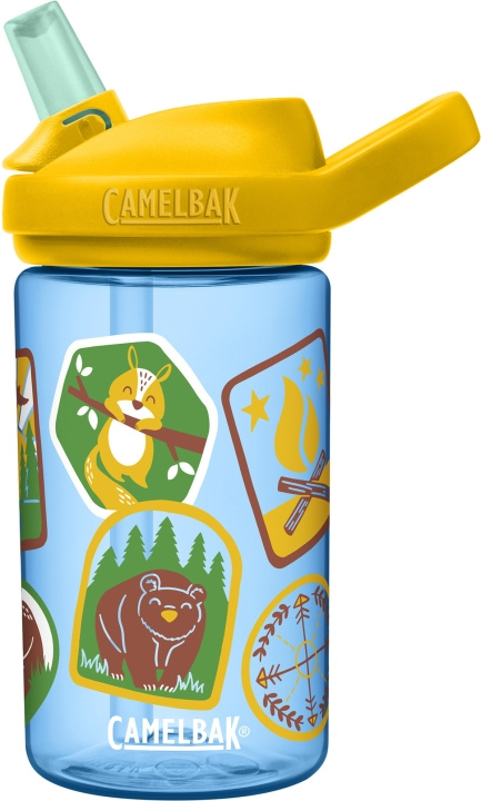 Camelbak Eddy+ Kids 0,4L vandflaske, Explorer Patches i gruppen LEGETØJ, BØRN & BABY / Mad & Drikke / Sutteflasker og tilbehør hos TP E-commerce Nordic AB (C71851)