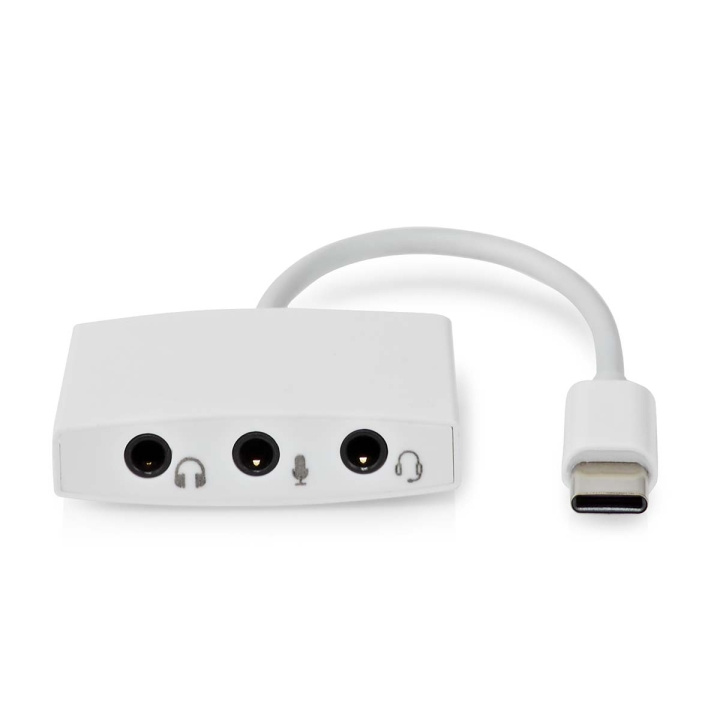 Nedis USB-C™ Adapter | USB 2.0 | USB-C™ Han | 3.5 mm Hunstik | 0.10 m | Runde | Nikkelplateret | ABS/PVC | Hvid | Konvolut i gruppen COMPUTERTILBEHØR / Computer Tilbehør / USB-hubs hos TP E-commerce Nordic AB (C71863)