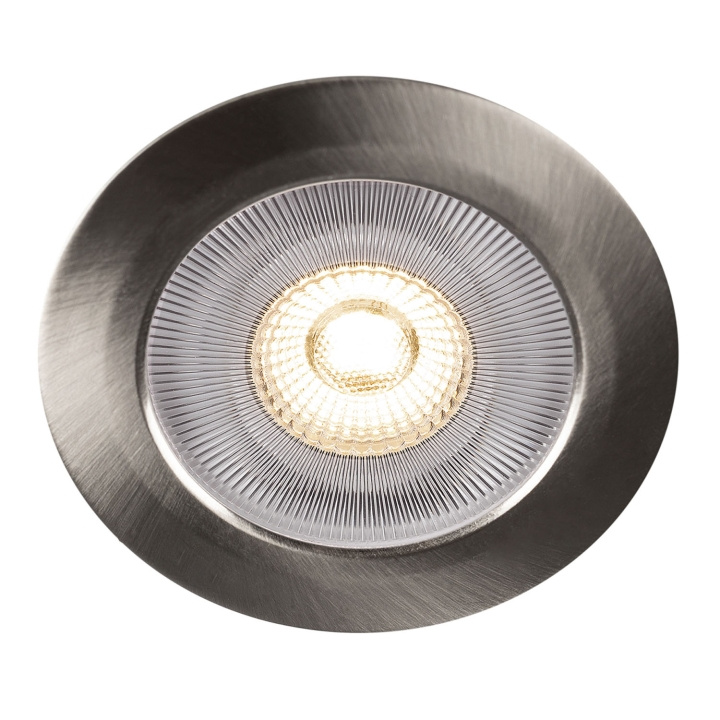 Llitt Alice 12V Infälld downlight 3000K IP44 340lm Borstad stål 1-pack i gruppen HJEMMEELEKTRONIK / Lys / Loftslamper hos TP E-commerce Nordic AB (C71896)