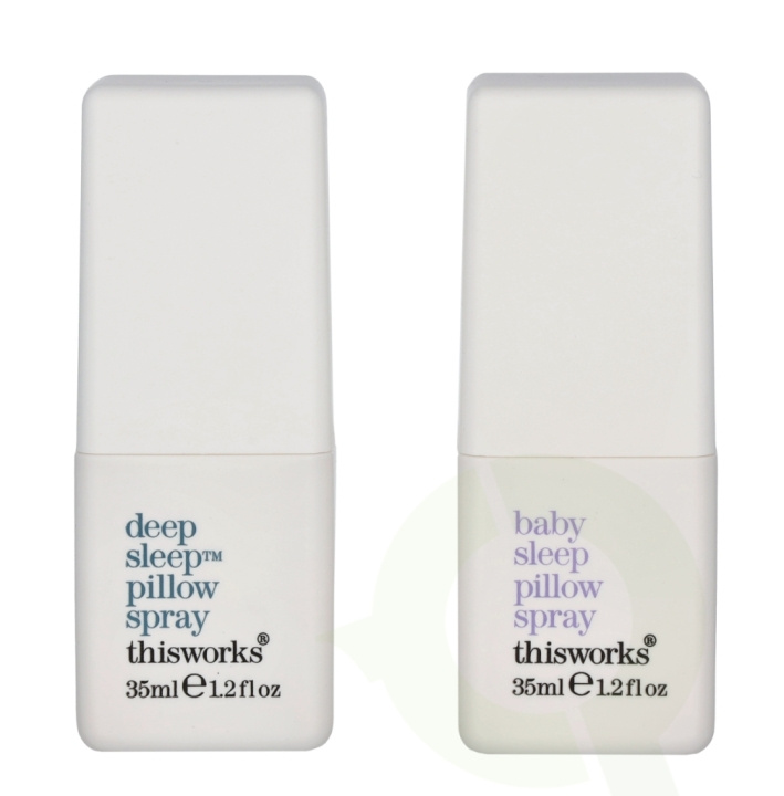 This Works Deep Sleep Parent & Baby Pillow Spray Duo Set 70 ml 2x35ml i gruppen SKØNHED & HELSE / Duft & Parfume / Øvrig duft / Duftspreder hos TP E-commerce Nordic AB (C71935)