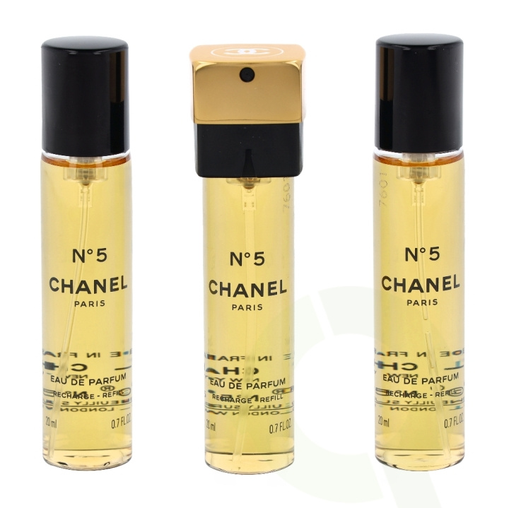 Chanel No 5 Giftset 60 ml 3x20ml - Edp Spray Refill i gruppen SKØNHED & HELSE / Gaveæske / Gaveæske til hende hos TP E-commerce Nordic AB (C72146)