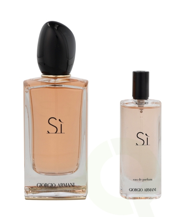 Armani Si Giftset 115 ml Edp Spray 100ml/Edp Spray 15ml i gruppen SKØNHED & HELSE / Duft & Parfume / Parfume / Parfume til hende hos TP E-commerce Nordic AB (C72484)